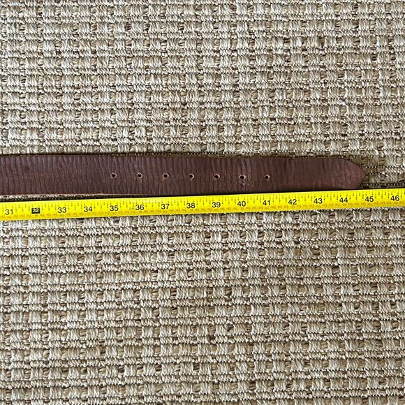 1970s Vintage Brutalist Artisan Leather Belt